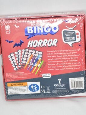 Insight Editions Binge Watch Bingo: Horror - Board Game